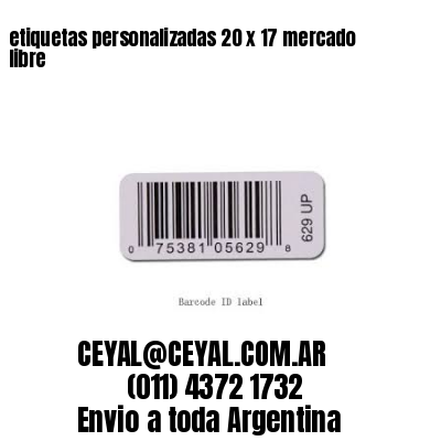 etiquetas personalizadas 20 x 17 mercado libre