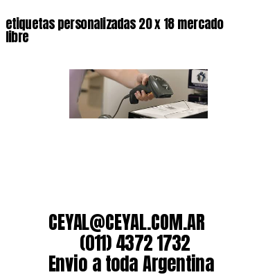 etiquetas personalizadas 20 x 18 mercado libre