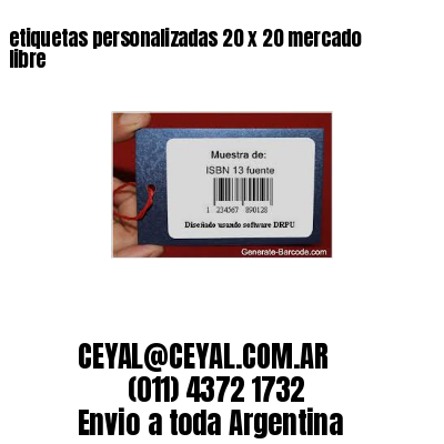 etiquetas personalizadas 20 x 20 mercado libre