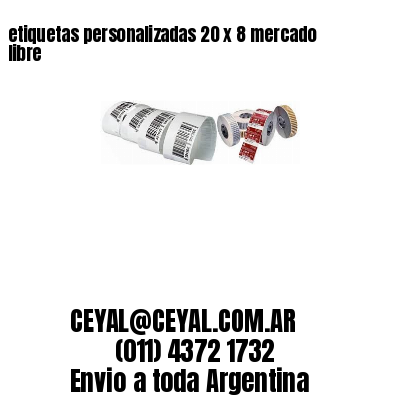 etiquetas personalizadas 20 x 8 mercado libre