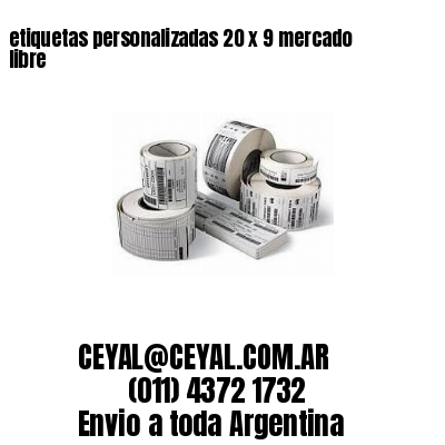 etiquetas personalizadas 20 x 9 mercado libre