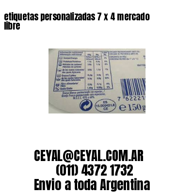etiquetas personalizadas 7 x 4 mercado libre