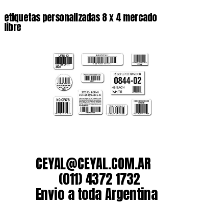 etiquetas personalizadas 8 x 4 mercado libre