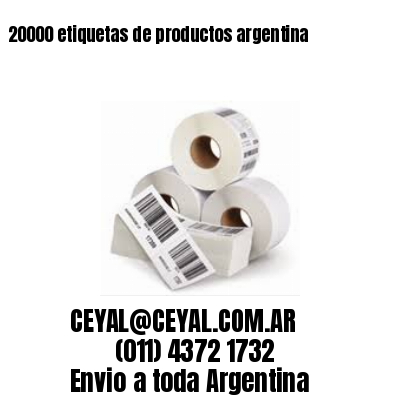 20000 etiquetas de productos argentina