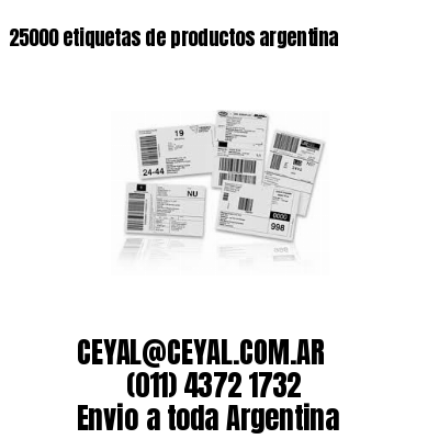 25000 etiquetas de productos argentina