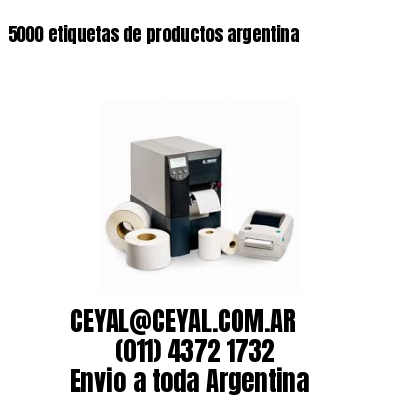 5000 etiquetas de productos argentina