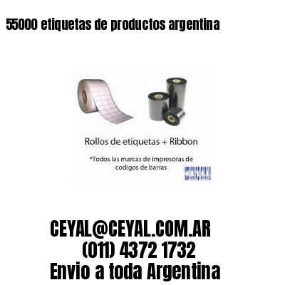 55000 etiquetas de productos argentina