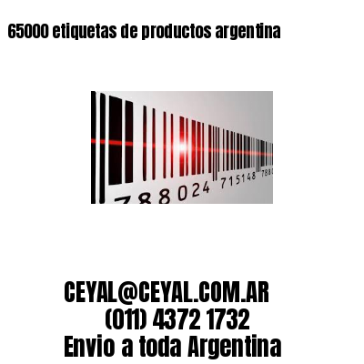 65000 etiquetas de productos argentina