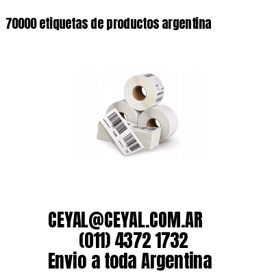 70000 etiquetas de productos argentina