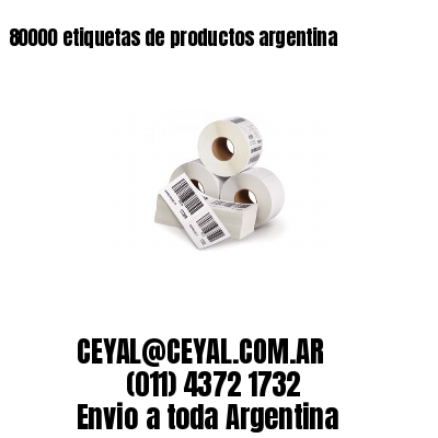 80000 etiquetas de productos argentina