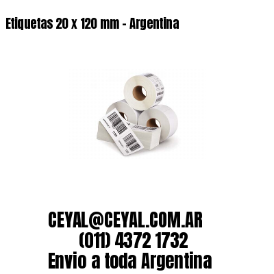 Etiquetas 20 x 120 mm – Argentina