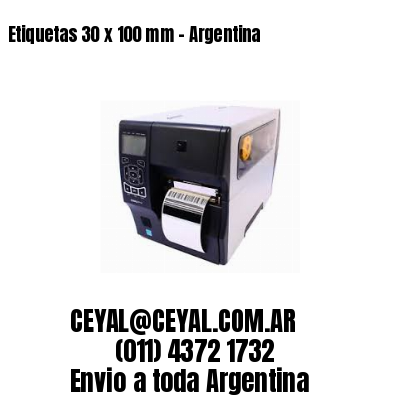 Etiquetas 30 x 100 mm – Argentina