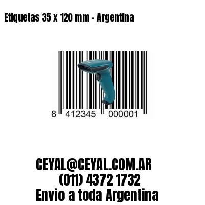 Etiquetas 35 x 120 mm – Argentina