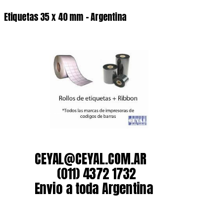 Etiquetas 35 x 40 mm – Argentina