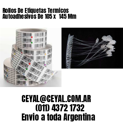 Rollos De Etiquetas Termicos Autoadhesivos De 105 x  145 Mm