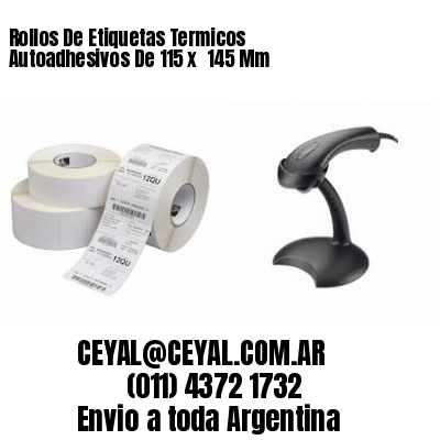 Rollos De Etiquetas Termicos Autoadhesivos De 115 x  145 Mm