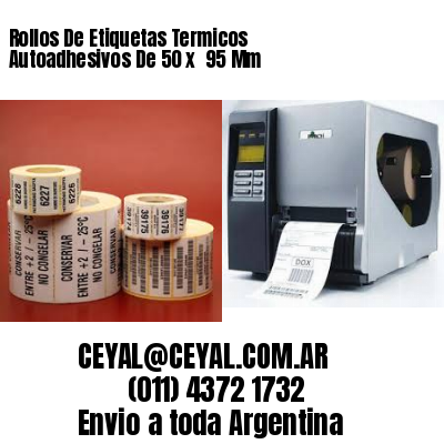 Rollos De Etiquetas Termicos Autoadhesivos De 50 x  95 Mm