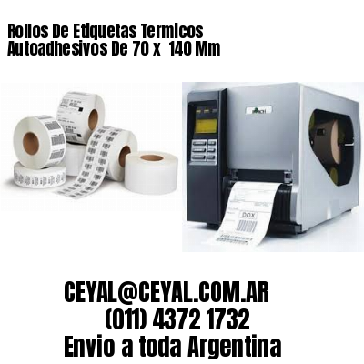 Rollos De Etiquetas Termicos Autoadhesivos De 70 x  140 Mm