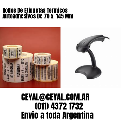 Rollos De Etiquetas Termicos Autoadhesivos De 70 x  145 Mm