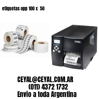 etiquetas opp 100 x  50