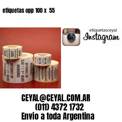 etiquetas opp 100 x  55