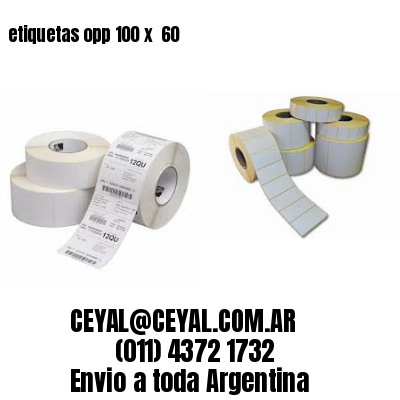 etiquetas opp 100 x  60