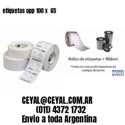 etiquetas opp 100 x  65