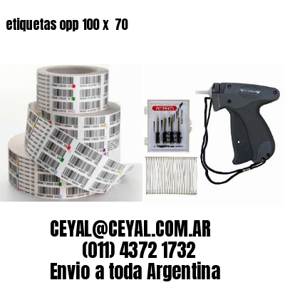 etiquetas opp 100 x  70