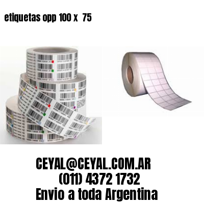 etiquetas opp 100 x  75