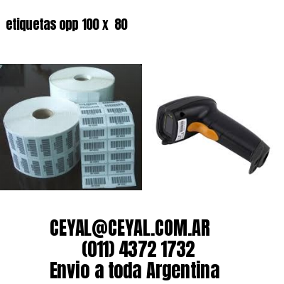 etiquetas opp 100 x  80