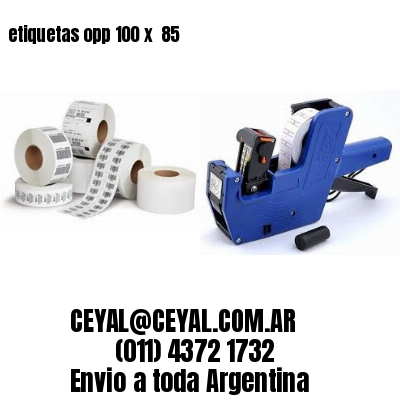 etiquetas opp 100 x  85