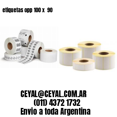 etiquetas opp 100 x  90