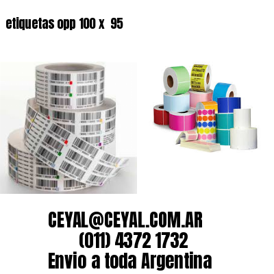etiquetas opp 100 x  95