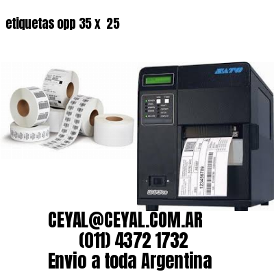 etiquetas opp 35 x  25