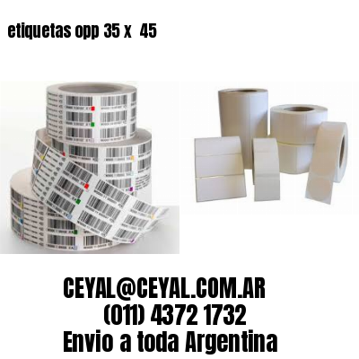 etiquetas opp 35 x  45