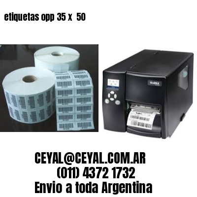 etiquetas opp 35 x  50