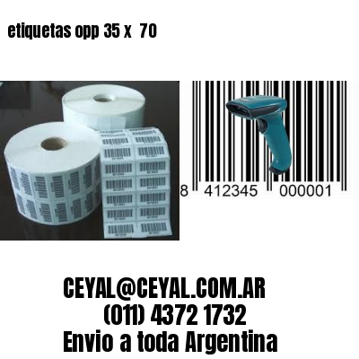 etiquetas opp 35 x  70