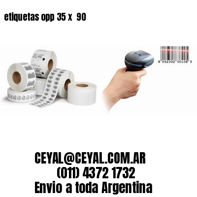 etiquetas opp 35 x  90