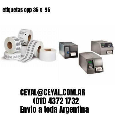 etiquetas opp 35 x  95