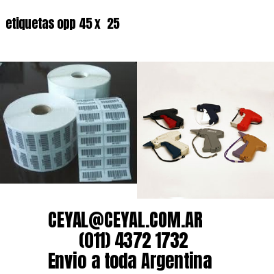 etiquetas opp 45 x  25