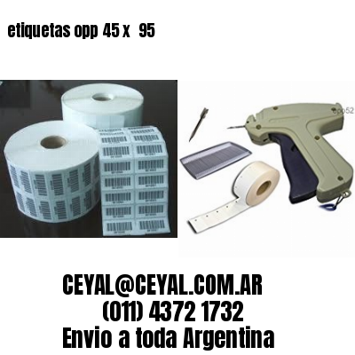etiquetas opp 45 x  95