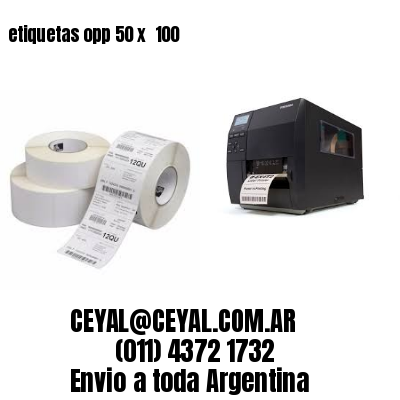etiquetas opp 50 x  100