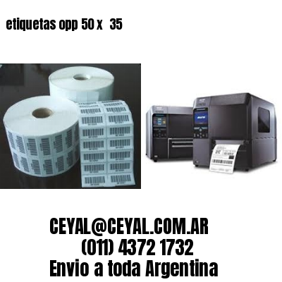 etiquetas opp 50 x  35