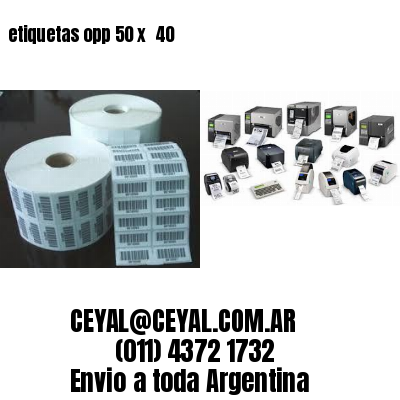 etiquetas opp 50 x  40