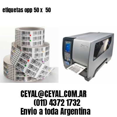 etiquetas opp 50 x  50