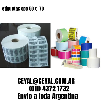 etiquetas opp 50 x  70