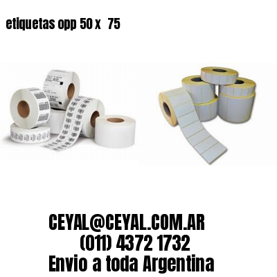 etiquetas opp 50 x  75