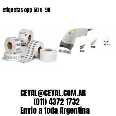 etiquetas opp 50 x  90