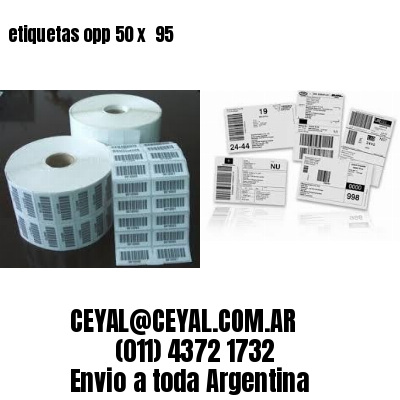 etiquetas opp 50 x  95