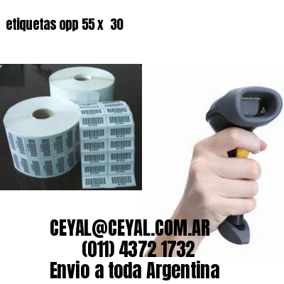 etiquetas opp 55 x  30
